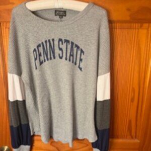 Penn State University Thermal XXL Shirt with Cool Tri-color Sleeves; Excellent